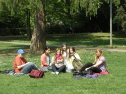 Odpočinek na Kampě.