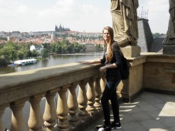 Na střeše Národního divadla.